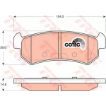 Колодка гальм. CHEVROLET Aveo, Lacetti, DAEWOO Nubira хетчбек, задн. (вир-во TRW)  Колодка гальм. CHEVROLET Aveo, Lacetti, DAEWOO Nubira хетчбек, задн. (вир-во TRW)