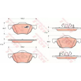 Колодка гальм. HONDA Accord передн. (вир-во TRW)