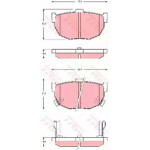 Колодка гальм. KIA Cerato задн. (вир-во TRW)  Колодка гальм. KIA Cerato задн. (вир-во TRW)