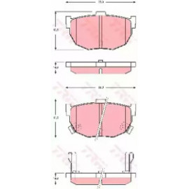 Колодка гальм. KIA Cerato задн. (вир-во TRW)