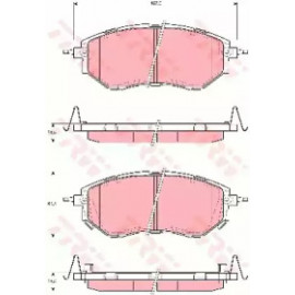 Колодка гальм. SUBARU Legacy IV передн. (вир-во TRW)