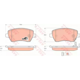 Колодка гальм. SUZUKI Swift передн. (вир-во TRW)