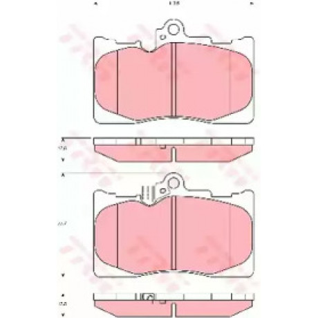Колодка гальм. LEXUS GS передн. (вир-во TRW)