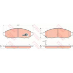 Колодка гальм. NISSAN Pathfinder передн. (вир-во TRW)  Колодка гальм. NISSAN Pathfinder передн. (вир-во TRW)