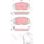 Колодка гальм. HYUNDAI Sonata, HONDA Civic передн. (вир-во TRW) 