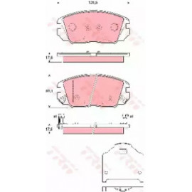 Колодка гальм. HYUNDAI Sonata, HONDA Civic передн. (вир-во TRW)