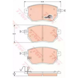 Колодка гальм. INFINITI FX передн. (вир-во TRW)