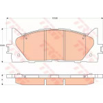 Колодка гальм. TOYOTA Camry передн. (вир-во TRW)  Колодка гальм. TOYOTA Camry передн. (вир-во TRW)