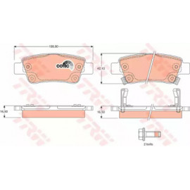 Колодка торм. диск. HONDA CR-V задн. (пр-во TRW)