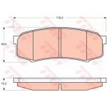 Колодка гальм. MITSUBISHI Pajero задн. (вир-во TRW)  Колодка гальм. MITSUBISHI Pajero задн. (вир-во TRW)