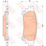 Колодки гальмівні задні (вир-во TRW)  Колодки гальмівні задні (вир-во TRW)