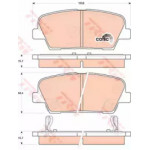 Колодка гальм. HYUNDAI Santa Fe задн. (вир-во TRW) 