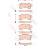 Колодка гальм. MAZDA 6 передн. (вир-во TRW) 