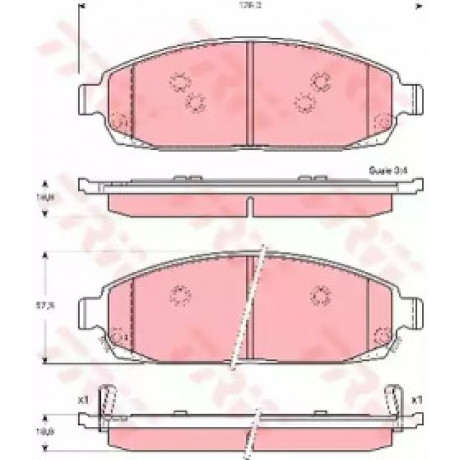 Колодка гальм. JEEP передн. (вир-во TRW)