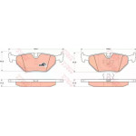 Колодка гальм. BMW 3 (E30, E36) задн. (вир-во TRW) 