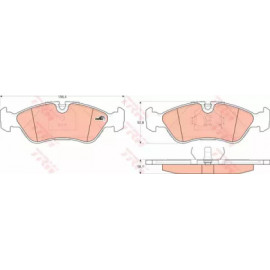 Колодка гальм. DAEWOO Lanos (KLAT), Nexia передн. (вир-во TRW)