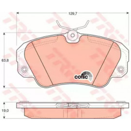 Колодка гальм. OPEL Omega B передн. (вир-во TRW)