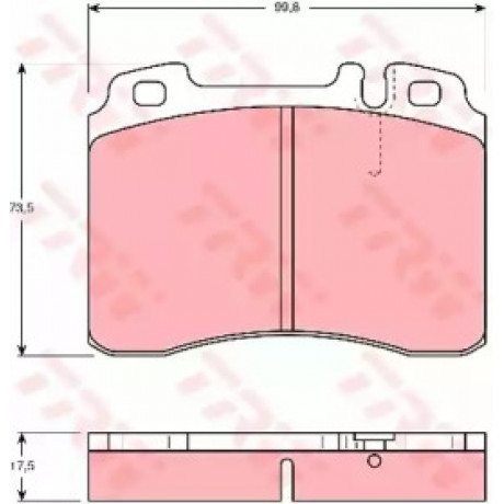 Колодка торм. диск. MB 190 (W201), C-CLASS (W202) передн. (пр-во TRW)