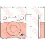 Колодка гальм. MB 190 (W201, W202) задн. (вир-во TRW) Розпродаж!  Колодка гальм. MB 190 (W201, W202) задн. (вир-во TRW) Розпродаж!