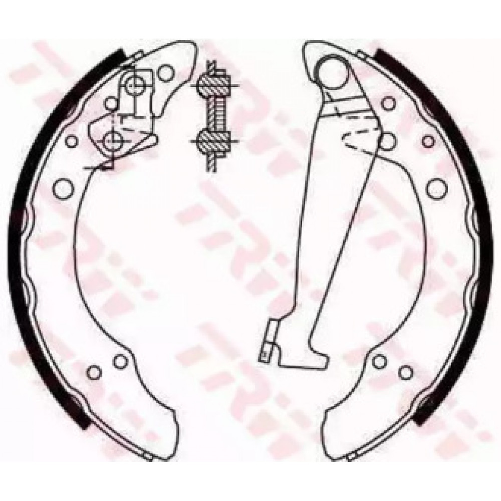 Колодка гальм. барабан. AUDI 100, SEAT Cordoba, SKODA Felicia, VW Passat задн. (вир-во TRW)