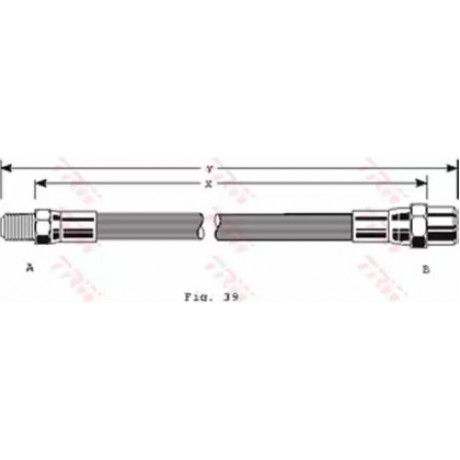Шланг тормозной AUDI, SEAT, VW передн. (пр-во TRW)