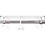 Шланг гальм. ALFA ROMEO, FORD, MB задн. (вир-во TRW) 