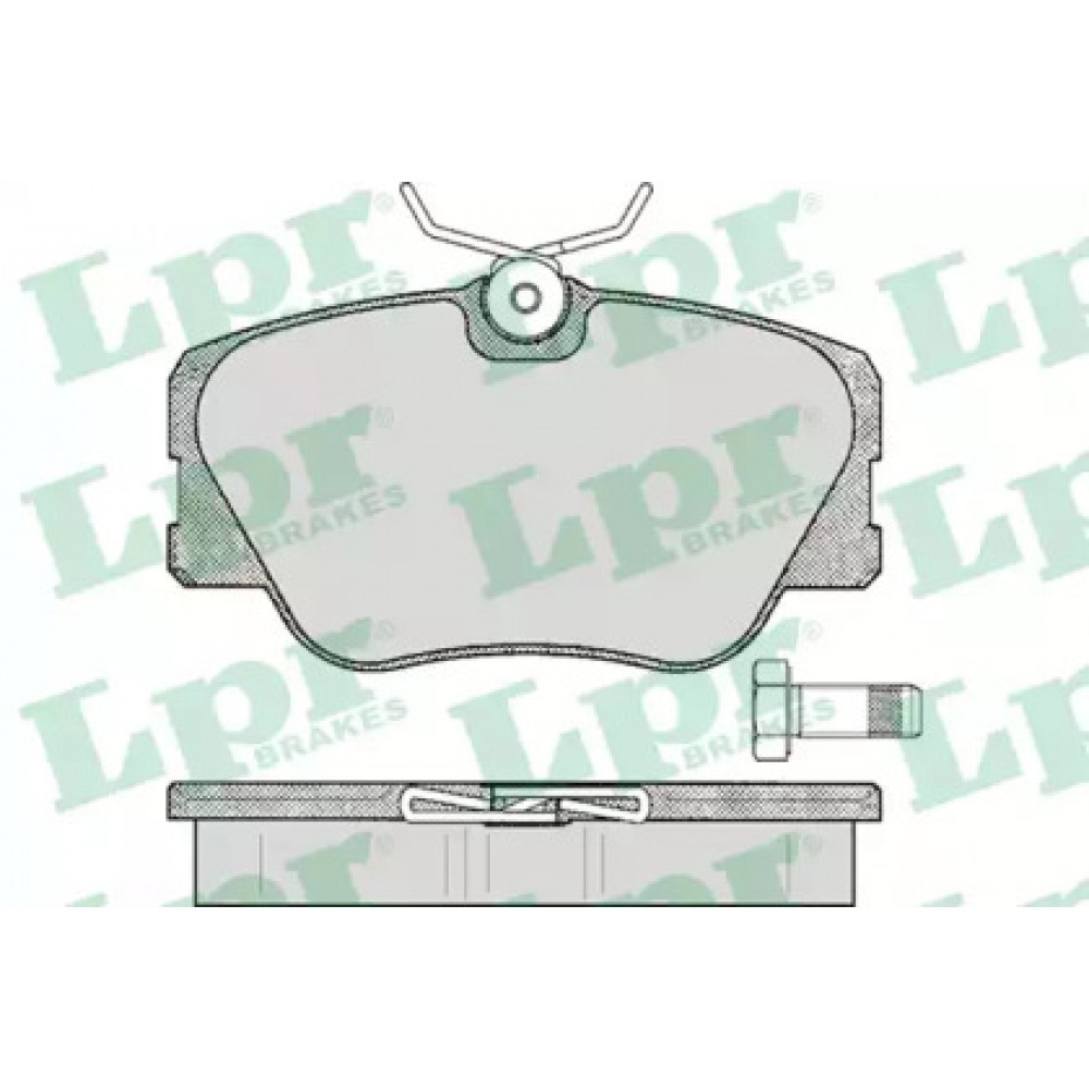 Колодка торм. диск. MB 190 (W201) (10/82-08/93) передн. (пр-во LPR)
