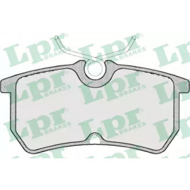 Колодка торм. диск. FORD FIESTA, FOCUS задн. (пр-во LPR)