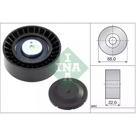 Натяжной ролик, поликлиновой ремень (Пр-во INA)