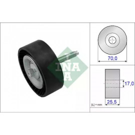Ведучий ролик, поліклиновий ремінь (Вир-во INA)