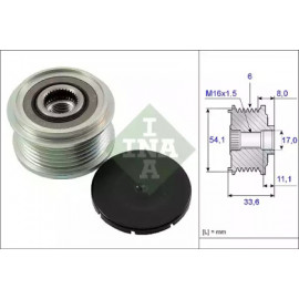 Механізм вільного ходу генератора FORD, CITROEN (вир-во INA)