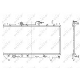 Радіатор охолодження двигуна (вир-во Nissens)