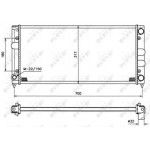 Радіатор охолодження двигуна (вир-во Nissens) 