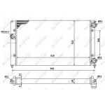 Радіатор охолодження двигуна (вир-во Nissens) 