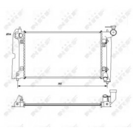 Радіатор охолодження двигуна (вир-во Nissens)