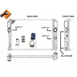 Радіатор охолодження двигуна (вир-во Nissens)