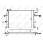 Радіатор охолодження двигуна (вир-во Nissens) 