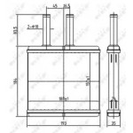 Радіатор опалювача (вир-во Nissens) 