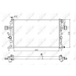 Радіатор охолодження двигуна (вир-во Nissens) 
