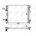 Радіатор охолодження двигуна (вир-во Nissens) 
