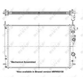 Радіатор охолодження двигуна (вир-во Nissens)
