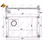 Радіатор охолодження двигуна (вир-во Nissens) 
