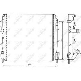 Радіатор охолодження двигуна (вир-во Nissens)