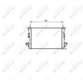 Радіатор охолодження двигуна (вир-во Nissens)