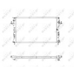 Радіатор охолодження двигуна (вир-во Nissens) 