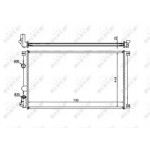 Радіатор охолодження двигуна (вир-во Nissens) 