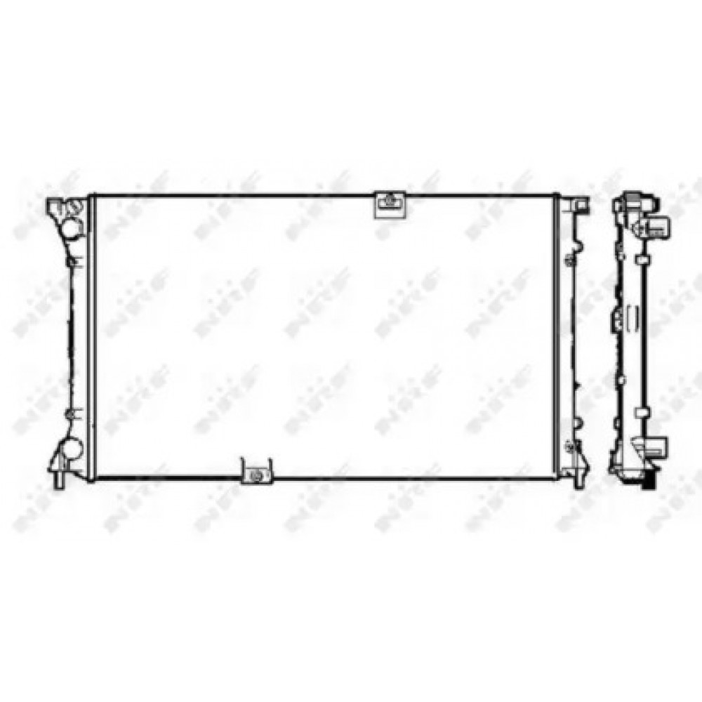 Радіатор охолодження двигуна (вир-во Nissens)
