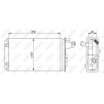 Радіатор опалювача (вир-во Nissens) 