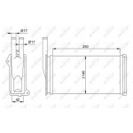 Радіатор опалювача (вир-во Nissens) 