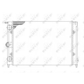 Радіатор охолодження двигуна (вир-во Nissens)